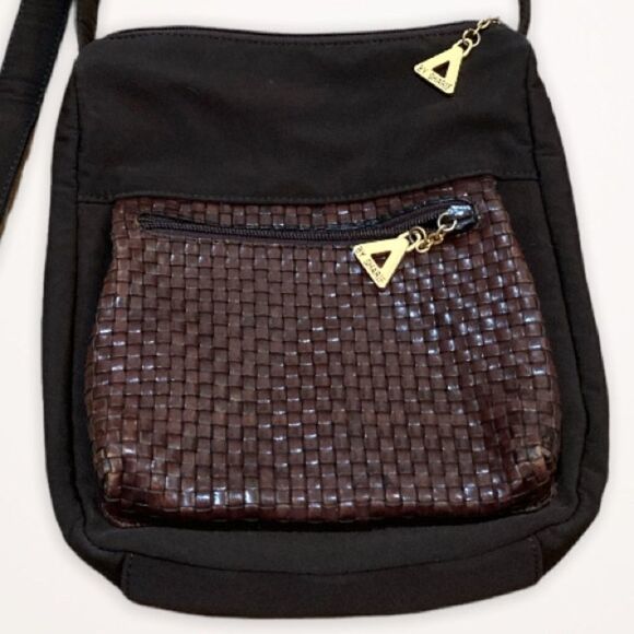 Sharif Brown fabric and leather Crossbody bag - Picture 2 of 8